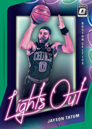 2020-21 Donruss Optic Basketball Lights Out Green Jayson Tatum