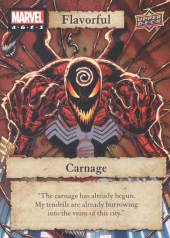 2020 Upper Deck Marvel Ages Flavorful Carnage