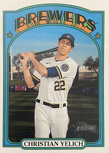 2021 Topps Heritage Baseball Christian Yelich