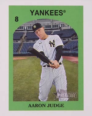 2021 Topps Heritage Baseball Topps Venezuela Stamps Aaron Judge