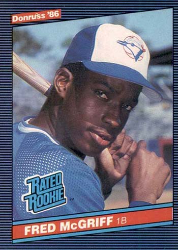 1986 Donruss Fred McGriff Rookie Card
