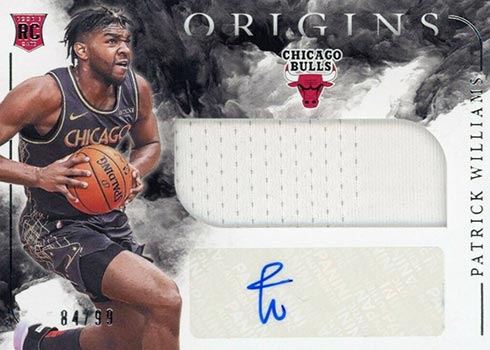 2020-21 Panini Origins Basketball Rookie Jersey Autographs Patrick Williams