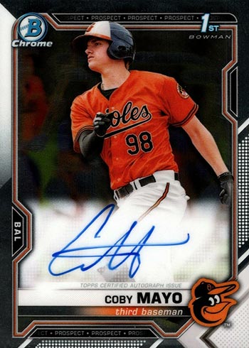 2021 Bowman Chrome Autographs Coby Mayo
