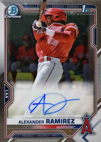 2021 Bowman Chrome Autographs Alexander Ramirez
