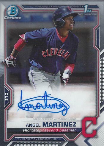 2021 Bowman Chrome Autographs Angel Martinez