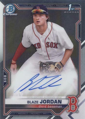 2021 Bowman Chrome Autographs Blaze Jordan