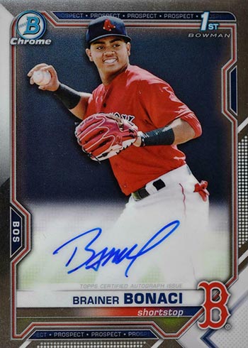 2021 Bowman Chrome Autographs Brainer Bonaci