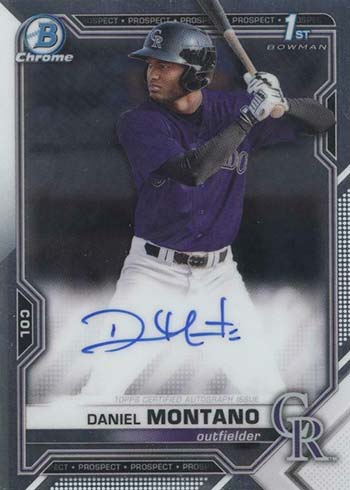 2021 Bowman Chrome Autographs Daniel Montano