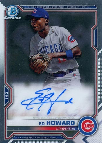 2021 Bowman Chrome Autographs Ed Howard