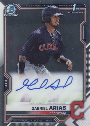 2021 Bowman Chrome Autographs Gabriel Arias