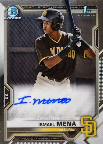 2021 Bowman Chrome Autographs Ismael Mena