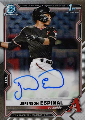 2021 Bowman Chrome Autographs Jeferson Espinal