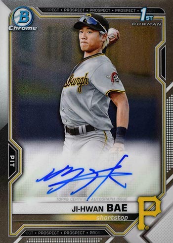 2021 Bowman Chrome Autographs Ji-Hwan Bae