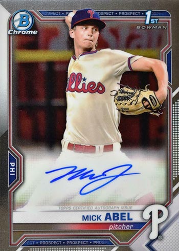 2021 Bowman Chrome Autograph Mick Abel