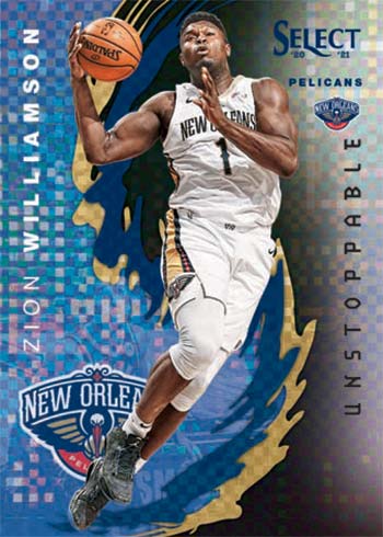 2020-21 Panini Select Basketball Unstoppable Zion Williamson