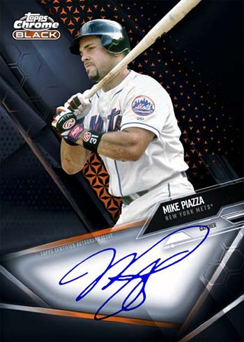 2021 Topps Chrome Black Baseball Mike Piazza Autograph