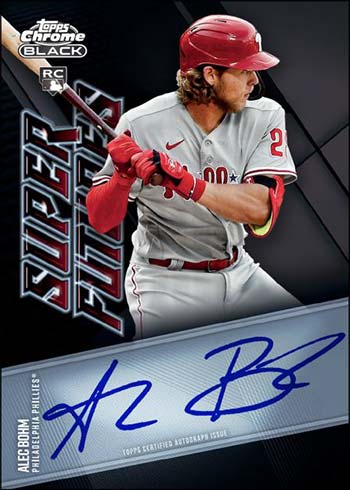 2021 Topps Chrome Black Baseball Super Futures Autographs Alec Bohm