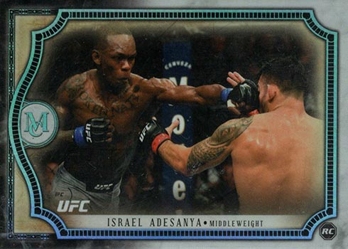 Carte à Collectionner Israel Adesanya - Prizm Green Fearless - Notée 9.5 HGA - UFC 2021