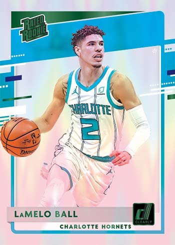 2020-21 Clearly Donruss Basketball Green Lonzo Ball Rated Rookie