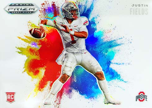 2021 Panini Prizm Draft Picks Football Color Blast Justin Fields