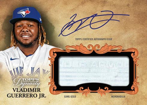 2021 Topps Dynasty Baseball Autographed Batting Glove Vladimir Guerrero Jr.