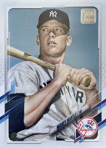 2021 Topps Series 2 Baseball Ultra Short Print Variations Mickey Mantle