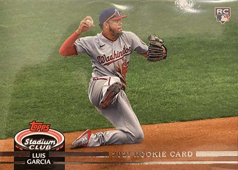2021 Topps Stadium Club Baseball Variations Luis Garcia Rookie Design