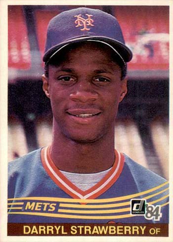 1984 Donruss Baseball Darryl Strawberry RC