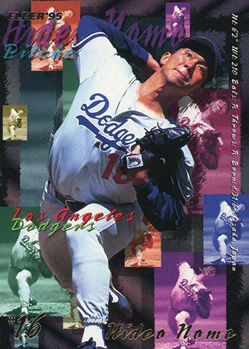 Hideo Nomo Rookie Card Guide Checklist Gallery and Details
