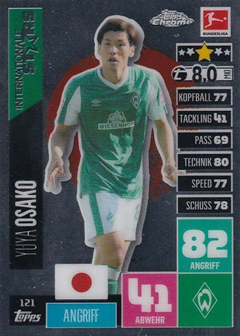 Topps Match Attax Bundesliga Chrome 20/21 N° 59 Oliver Baumann Refractor