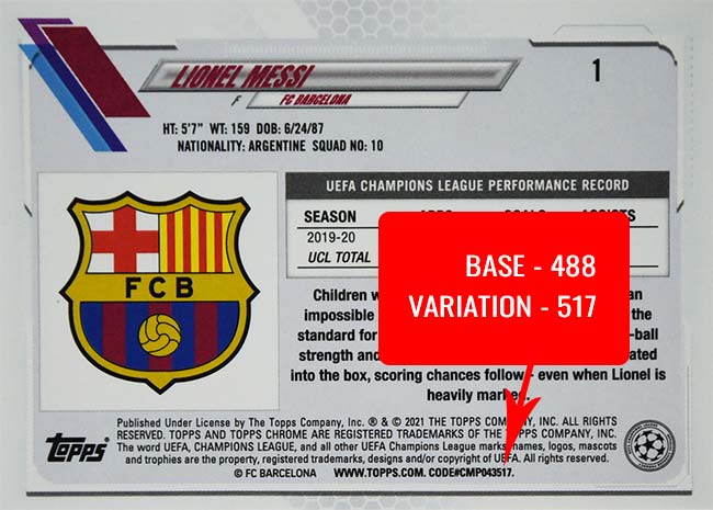 2020-21 Topps Chrome UEFA Variations Codes