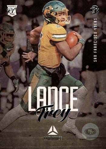 2021 Panini Luminance Football Trey Lance Rookie Card