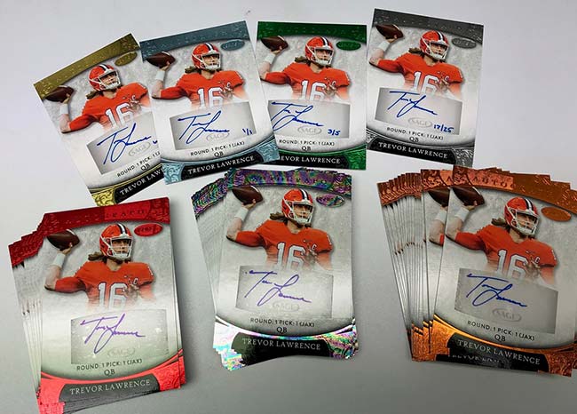 2021 SAGE Aspire Football Trevor Lawrence Autographs
