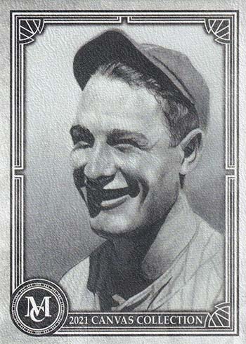 2021 Topps Museum Collection Baseball Canvas Collection Reprints Lou Gehrig