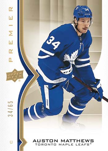 2020-21 Upper Deck Premier Hockey Gold Auston Matthews
