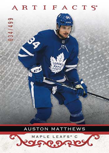 2021-22 Upper Deck Artifacts Hockey Ruby Auston Matthews