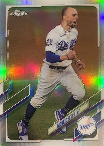 2021 Topps Chrome Baseball Variations Mookie Betts