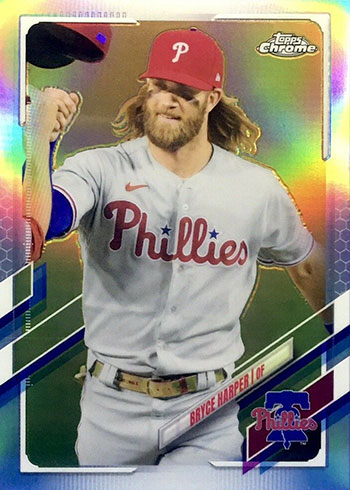 2021 Topps Chrome Baseball Variations Bryce Harper