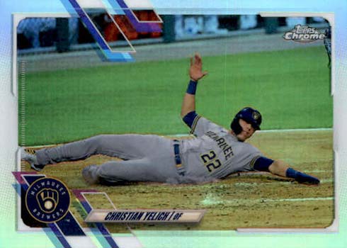 2021 Topps Chrome Baseball Variations Christian Yelich