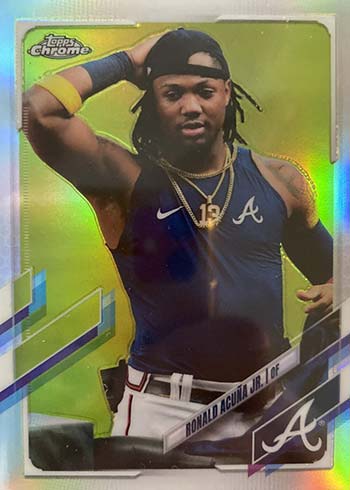 2021 Topps Chrome Baseball Variations Ronald Acuna Jr.