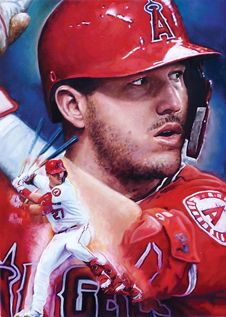 大谷 トラウト Topps Paul Jennis Art Inside Sports Artist Spotlight: Paul Jennis - Beckett News
