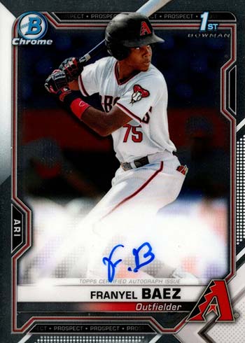 2021 Bowman Chrome Autographs Franyel Baez