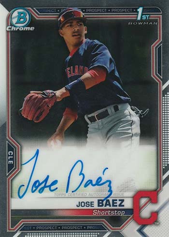 2021 Bowman Chrome Autographs Jose Baez