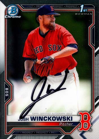 2021 Bowman Chrome Autographs Josh Winckowski