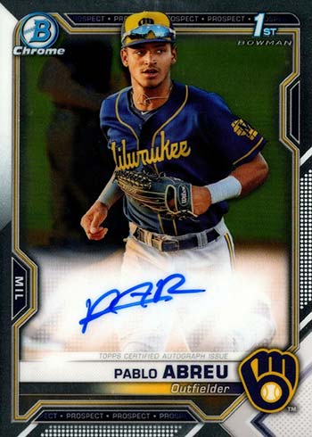 2021 Bowman Chrome Autographs Pablo Abreu