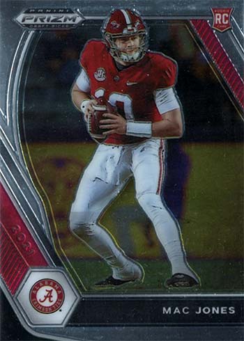 mac jones rookie card graded 2021 Mac Jones Donruss Optic HOLO SILVER RATED ROOKIE RC #206 New England  Patriots main image 0
