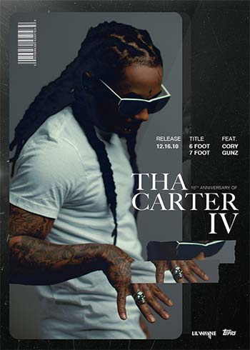 2021 Topps x Lil Wayne Tha Carter IV 10th Anniversary Checklist