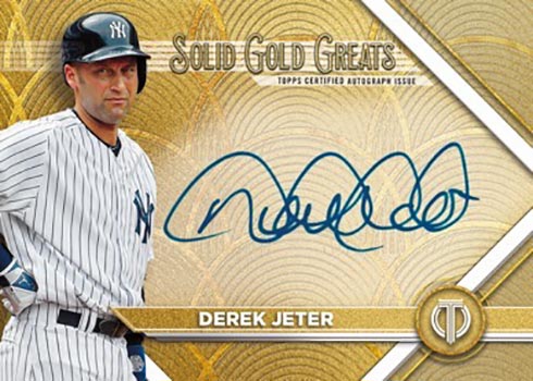 2022 Topps Tribute Baseball Solid Gold Greats Derek Jeter