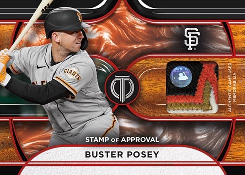 2022 Topps Tribute Baseball Stamp of Approval Buster Posey