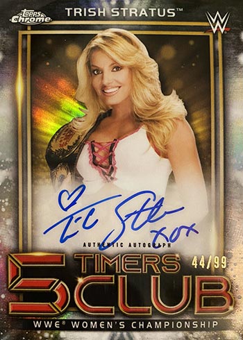2021 Topps Chrome WWE 5 Timers Club Autographs Trish Stratus